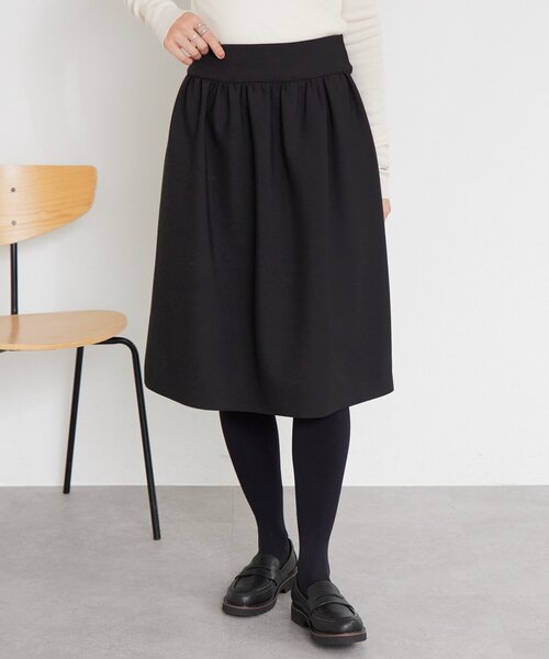 LIVETART（リヴェタート）の「《LIVETART》ギャザーミディスカート（スカート・レディース・ブラック・FREE）」の6枚目の写真