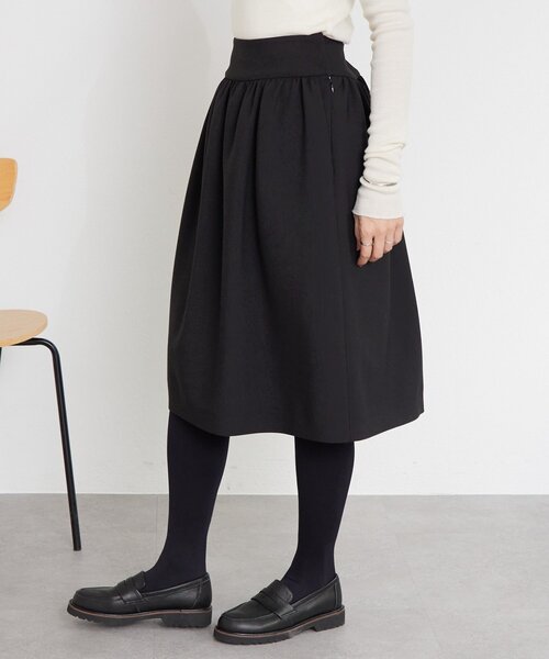 LIVETART（リヴェタート）の「《LIVETART》ギャザーミディスカート（スカート・レディース・ブラック・FREE）」の7枚目の写真