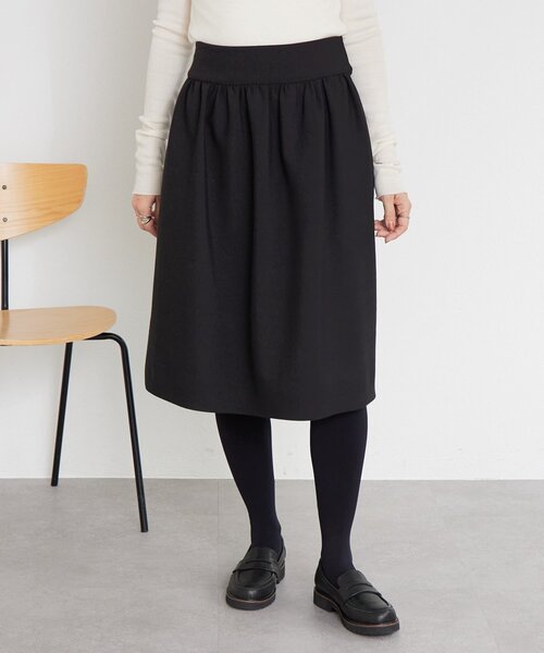 LIVETART（リヴェタート）の「《LIVETART》ギャザーミディスカート（スカート・レディース・ブラック・FREE）」の8枚目の写真