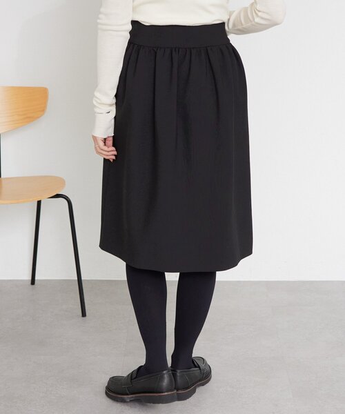 LIVETART（リヴェタート）の「《LIVETART》ギャザーミディスカート（スカート・レディース・ブラック・FREE）」の9枚目の写真