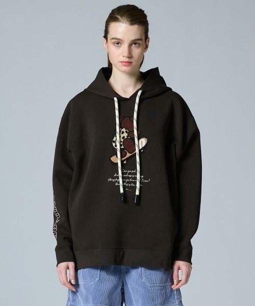 DOUBLE STANDARD CLOTHING(ダブルスタンダードクロージング)の「スケボーベア ダンボールニットパーカー(WEB限定)(パーカー・レディース・ブラウン・FREE)」の16枚目の写真