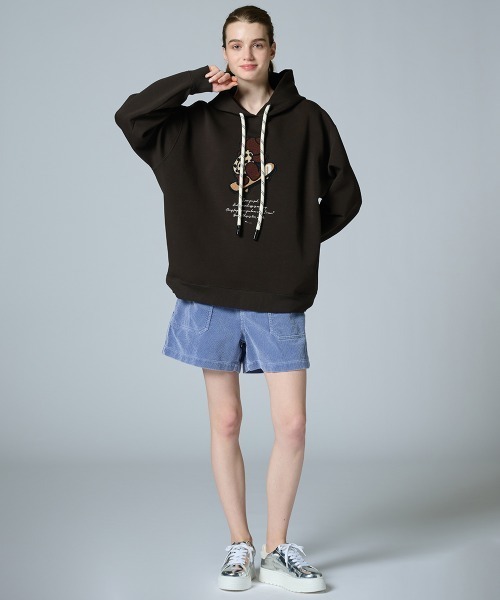 DOUBLE STANDARD CLOTHING(ダブルスタンダードクロージング)の「スケボーベア ダンボールニットパーカー(WEB限定)(パーカー・レディース・ブラウン・FREE)」の5枚目の写真