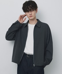 CIYOT（シヨウト）の「【CIYOT-シヨウト-】ショート丈 ジップアップ ルーズ シャツ ブルゾン   速乾・UVカット・イージーケア（ブルゾン）」