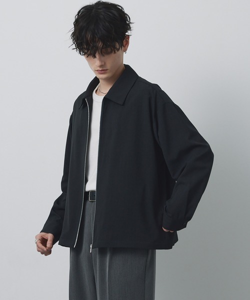 CIYOT（シヨウト）の「【CIYOT-シヨウト-】ショート丈 ジップアップ ルーズ シャツ ブルゾン / 速乾・UVカット・イージーケア（ブルゾン・メンズ・ブラウン/グレー/ダークネイビー/スミクロ・L/M/S）」の18枚目の写真