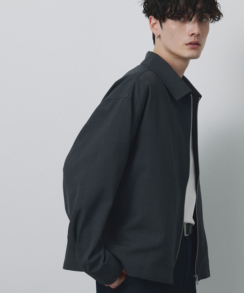 CIYOT（シヨウト）の「【CIYOT-シヨウト-】ショート丈 ジップアップ ルーズ シャツ ブルゾン / 速乾・UVカット・イージーケア（ブルゾン・メンズ・ブラウン/グレー/ダークネイビー/スミクロ・L/M/S）」の21枚目の写真