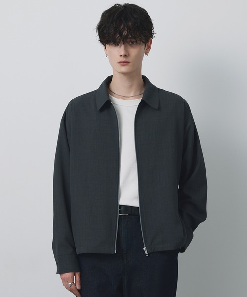 CIYOT（シヨウト）の「【CIYOT-シヨウト-】ショート丈 ジップアップ ルーズ シャツ ブルゾン / 速乾・UVカット・イージーケア（ブルゾン・メンズ・ブラウン/グレー/ダークネイビー/スミクロ・L/M/S）」の22枚目の写真