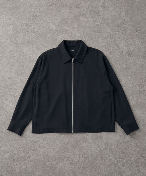 CIYOT(シヨウト)の「【CIYOT】リラックスフィット ジップアップ ショートブルゾン<速乾・UVカット・イージーケア>(ブルゾン・メンズ・ブラウン/グレー/ダークネイビー/スミクロ・L/M/S)」の5枚目の写真