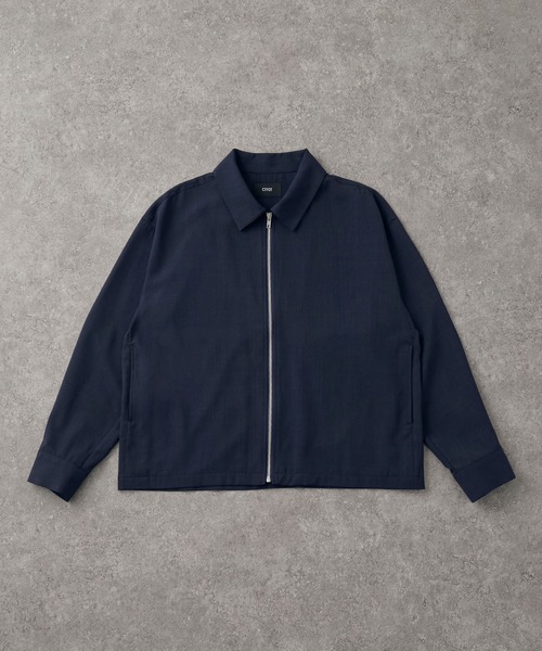 CIYOT(シヨウト)の「【CIYOT】リラックスフィット ジップアップ ショートブルゾン<速乾・UVカット・イージーケア>(ブルゾン・メンズ・ブラウン/グレー/ダークネイビー/スミクロ・L/M/S)」の6枚目の写真