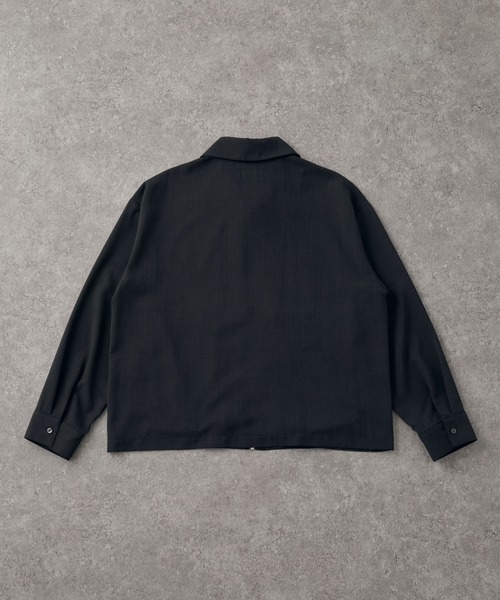 CIYOT(シヨウト)の「【CIYOT】リラックスフィット ジップアップ ショートブルゾン<速乾・UVカット・イージーケア>(ブルゾン・メンズ・ブラウン/グレー/ダークネイビー/スミクロ・L/M/S)」の9枚目の写真