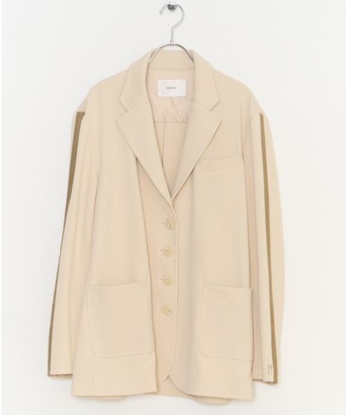 Muel Chic(ミュエルシック)の「Liora Jersey tailored リオラジャージテーラード(テーラードジャケット・レディース・ブラック/ネイビー/アイボリー・FREE)」の4枚目の写真