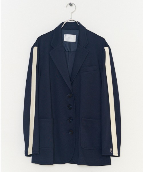 Muel Chic(ミュエルシック)の「Liora Jersey tailored リオラジャージテーラード(テーラードジャケット・レディース・ブラック/ネイビー/アイボリー・FREE)」の6枚目の写真