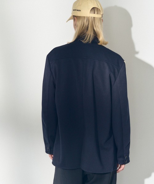 Muel Chic(ミュエルシック)の「Liora Jersey tailored リオラジャージテーラード(テーラードジャケット・レディース・ブラック/ネイビー/アイボリー・FREE)」の8枚目の写真