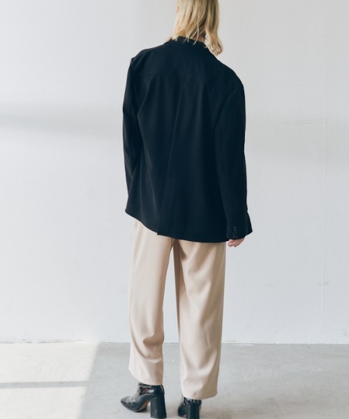 Muel Chic(ミュエルシック)の「Liora Jersey tailored リオラジャージテーラード(テーラードジャケット・レディース・ブラック/ネイビー/アイボリー・FREE)」の21枚目の写真