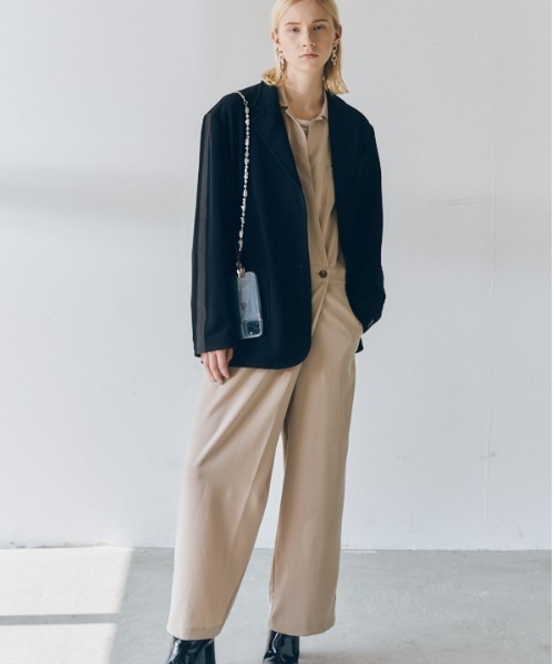 Muel Chic(ミュエルシック)の「Liora Jersey tailored リオラジャージテーラード(テーラードジャケット・レディース・ブラック/ネイビー/アイボリー・FREE)」の22枚目の写真