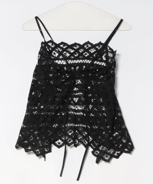 Marilyn Moon(マリリンムーン)の「batten lace camisole(キャミソール・レディース・ブラック/ダークブルー/ホワイト・FREE)」の4枚目の写真