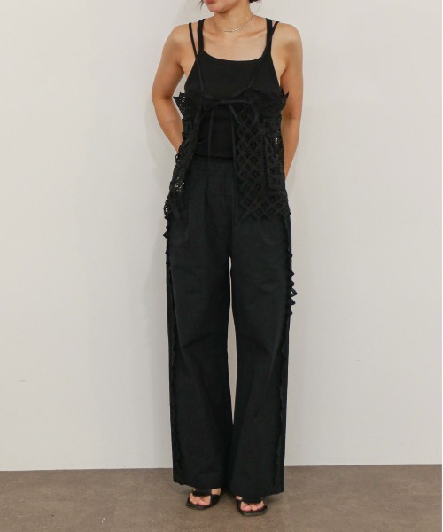 Marilyn Moon(マリリンムーン)の「batten lace camisole(キャミソール・レディース・ブラック/ダークブルー/ホワイト・FREE)」の20枚目の写真