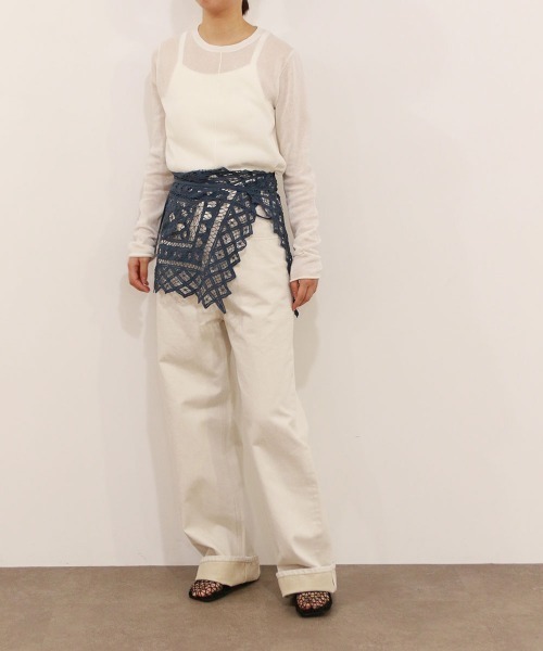 Marilyn Moon(マリリンムーン)の「batten lace camisole(キャミソール・レディース・ブラック/ダークブルー/ホワイト・FREE)」の22枚目の写真