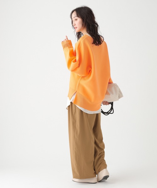 Elura(エルーラ)の「≪WEB限定≫もっちり立体プルオーバー/650193(ニット/セーター・レディース・ブラウン/グリーン/ピンク系/パープル/ネイビー/オレンジ/オフホワイト・FREE)」の15枚目の写真