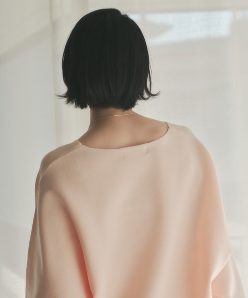 Elura(エルーラ)の「≪WEB限定≫もっちり立体プルオーバー/650193(ニット/セーター・レディース・ブラウン/グリーン/ピンク系/パープル/ネイビー/オレンジ/オフホワイト・FREE)」の12枚目の写真