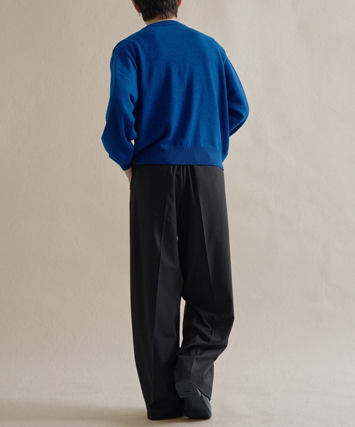 epnok（エプノック）の「ベーシックルーズハイゲージニット（ニット/セーター・メンズ・チャコールグレー/ブルー/レッド・SMALL/MEDIUM/LARGE）」の11枚目の写真