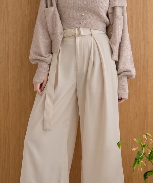 tuck pleated wide pants / タックプリーツワイドパンツ（その他パンツ