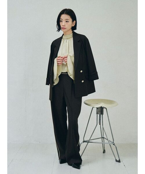 LAGUNAMOON（ラグナムーン）の「バイカラーボタンジャケット（テーラードジャケット・レディース・ブラウン/ベージュ・FREE）」の20枚目の写真