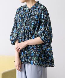 ear PAPILLONNER | 柄ピンタックブラウス【SUM1 STYLE】(シャツ/ブラウス)