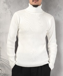 LUXSTYLE（ラグスタイル）の「12G2×2リブタートルネックニット（ニット/セーター）」