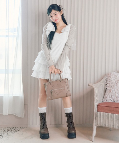 OLIVE des OLIVE 肩リボンミニキャミワンピとボレロセット セール】肩リボンミニキャミワンピとボレロセット（ワンピース