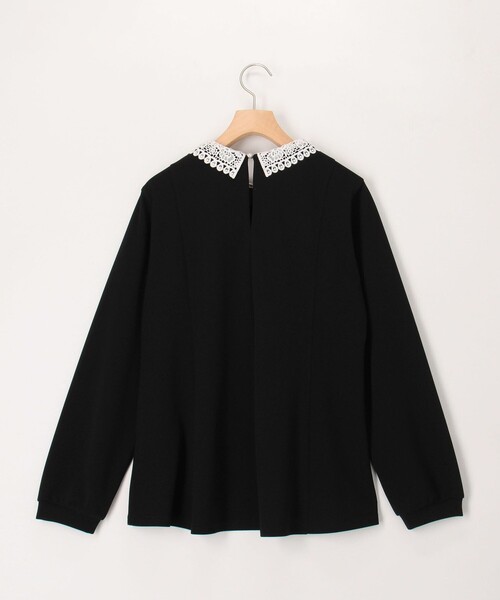 MICO COULIER（ミコクリエ）の「カットジョーゼット襟レースブラウス（襟取り外し可能）（シャツ/ブラウス・レディース・オフホワイト/ブラック/グレイッシュベージュ・38）」の15枚目の写真