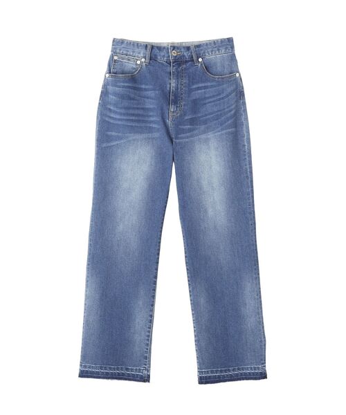 YECCA VECCA（イェッカヴェッカ）の「カットオフストレッチデニムパンツ（デニムパンツ・レディース・インディゴブルー/ダークインディゴブルー・S/M/L）」の16枚目の写真