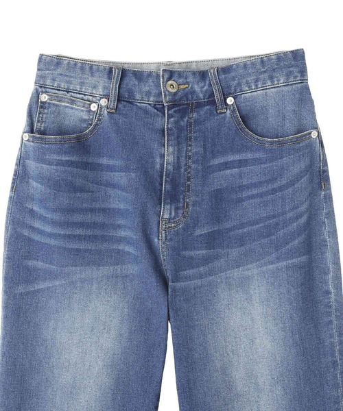 YECCA VECCA（イェッカヴェッカ）の「カットオフストレッチデニムパンツ（デニムパンツ・レディース・インディゴブルー/ダークインディゴブルー・S/M/L）」の19枚目の写真