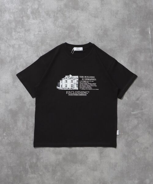 FFEIN(フェイン)の「【FFEIN(フェイン)】メッセージロゴショート丈Tシャツ / Tシャツ クルーネック 半袖 【短丈】(Tシャツ/カットソー・メンズ・ブラック/ネイビー/ホワイト・LARGE/MEDIUM/SMALL)」の1枚目の写真