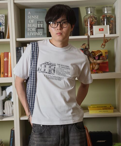 FFEIN(フェイン)の「【FFEIN(フェイン)】メッセージロゴショート丈Tシャツ / Tシャツ クルーネック 半袖 【短丈】(Tシャツ/カットソー・メンズ・ブラック/ネイビー/ホワイト・LARGE/MEDIUM/SMALL)」の11枚目の写真