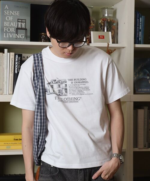 FFEIN(フェイン)の「【FFEIN(フェイン)】メッセージロゴショート丈Tシャツ / Tシャツ クルーネック 半袖 【短丈】(Tシャツ/カットソー・メンズ・ブラック/ネイビー/ホワイト・LARGE/MEDIUM/SMALL)」の12枚目の写真