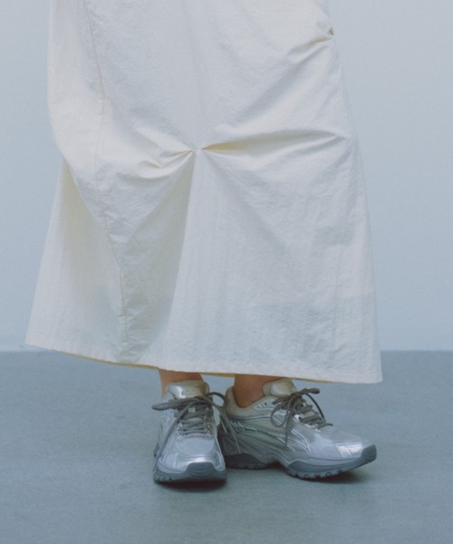 emmi（エミ）の「【em】ボリュームメッシュスニーカー（スニーカー・レディース・ベージュ/ミント/シルバー・23/23.5/24/24.5/25）」の4枚目の写真