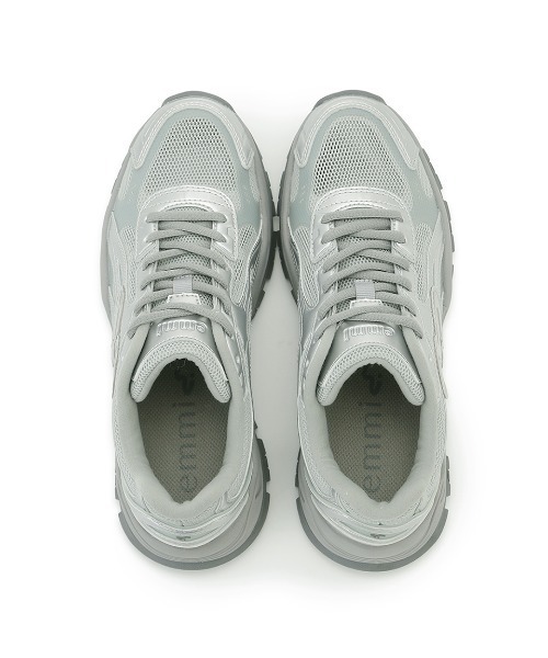 emmi（エミ）の「【em】ボリュームメッシュスニーカー（スニーカー・レディース・ベージュ/ミント/シルバー・23/23.5/24/24.5/25）」の17枚目の写真