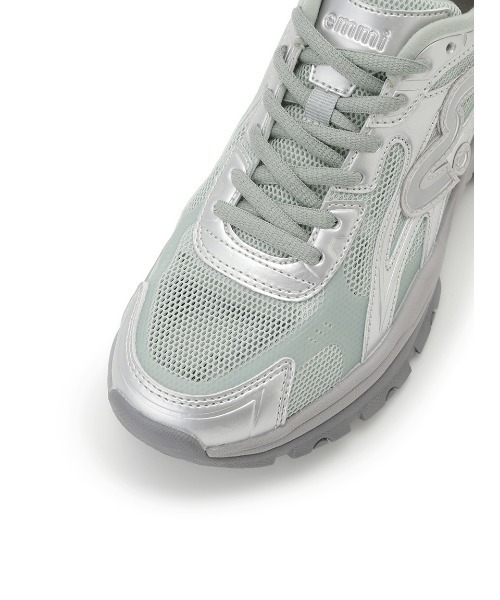 emmi（エミ）の「【em】ボリュームメッシュスニーカー（スニーカー・レディース・ベージュ/ミント/シルバー・23/23.5/24/24.5/25）」の21枚目の写真