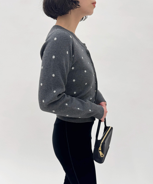 EDIT. FOR LULU(エディットフォールル)の「ドット カーディガン(ニット/セーター・レディース・グレー・FREE)」の15枚目の写真