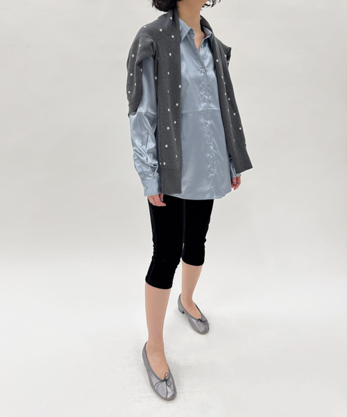 EDIT. FOR LULU(エディットフォールル)の「ドット カーディガン(ニット/セーター・レディース・グレー・FREE)」の21枚目の写真