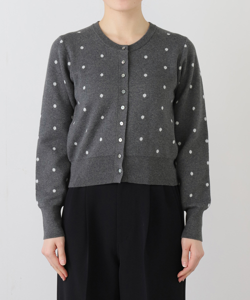 EDIT. FOR LULU(エディットフォールル)の「ドット カーディガン(ニット/セーター・レディース・グレー・FREE)」の22枚目の写真