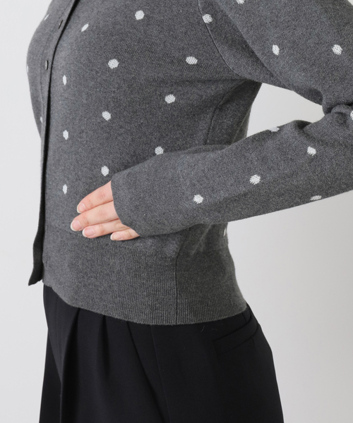 EDIT. FOR LULU(エディットフォールル)の「ドット カーディガン(ニット/セーター・レディース・グレー・FREE)」の5枚目の写真