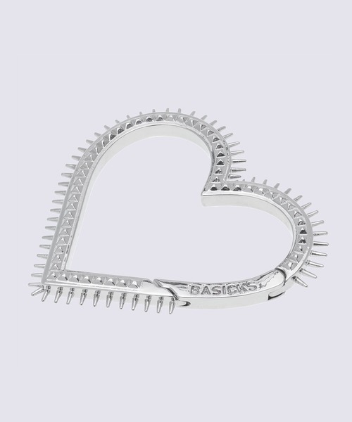 BASICKS（ベイシックス）の「Spiky Heart Carabiner（キーケース/キーアクセサリー・メンズ・シルバー・FREE）」の2枚目の写真