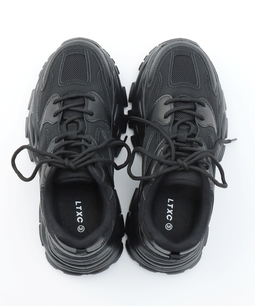 LOVETOXIC（ラブトキシック）の「【LTXC】厚底ダッドスニーカー（スニーカー・キッズ・ホワイト/ブラック・24-24.5cm/23-23.5cm/22-22.5）」の8枚目の写真