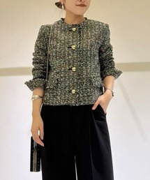 allureville（アルアバイル）の「ツィードノーカラージャケット（ノーカラージャケット）」