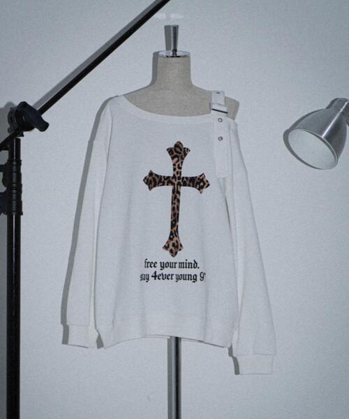 dispark（ディスパーク）の「DISPARK/【26年春新作】ベルトショルダーグラフィックスウェット（スウェット・レディース・ホワイト/ブラック/グレー・FREE）」の12枚目の写真