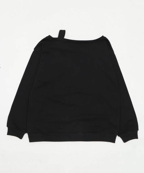 dispark（ディスパーク）の「DISPARK/【26年春新作】ベルトショルダーグラフィックスウェット（スウェット・レディース・ホワイト/ブラック/グレー・FREE）」の4枚目の写真