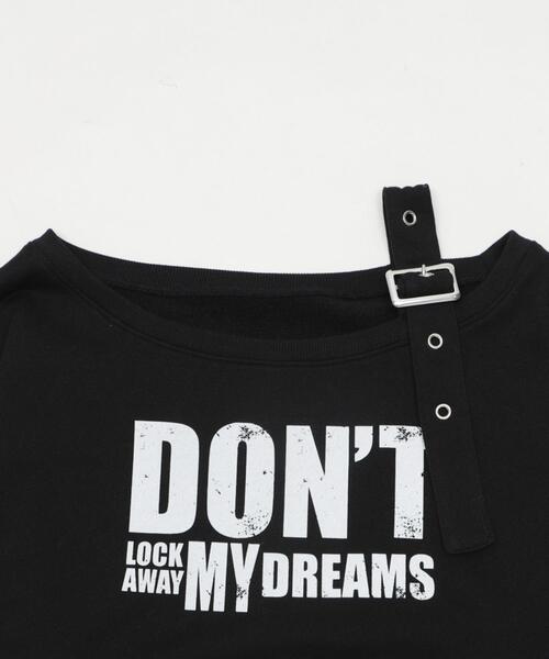 dispark（ディスパーク）の「DISPARK/【26年春新作】ベルトショルダーグラフィックスウェット（スウェット・レディース・ホワイト/ブラック/グレー・FREE）」の5枚目の写真