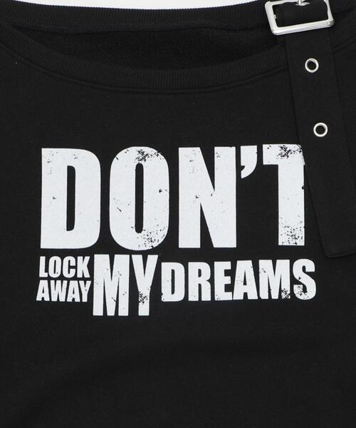 dispark（ディスパーク）の「DISPARK/【26年春新作】ベルトショルダーグラフィックスウェット（スウェット・レディース・ホワイト/ブラック/グレー・FREE）」の6枚目の写真