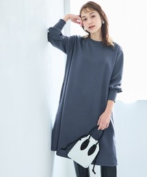 ＜大きいサイズ＞ゆるシルエットダンボールニットAラインチュニック